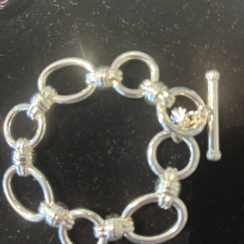Julie Vos Portofino Link Silver Bracelet NWOT - Picture 3 of 3